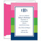 Bold Stripe Pink, Green and Blue Invitations Image 2 of 3